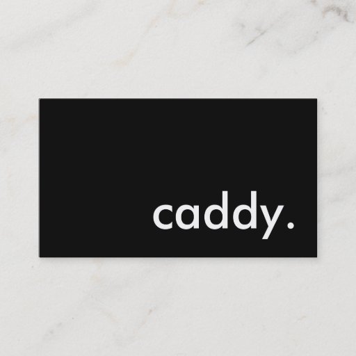 Customizable caddy. business card templates