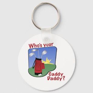 Caddy Daddy Golfer Gift Keychain