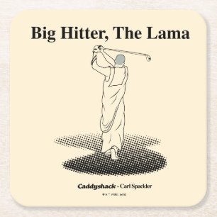 Caddyshack   Big Hitter, The Lama Square Paper Coaster