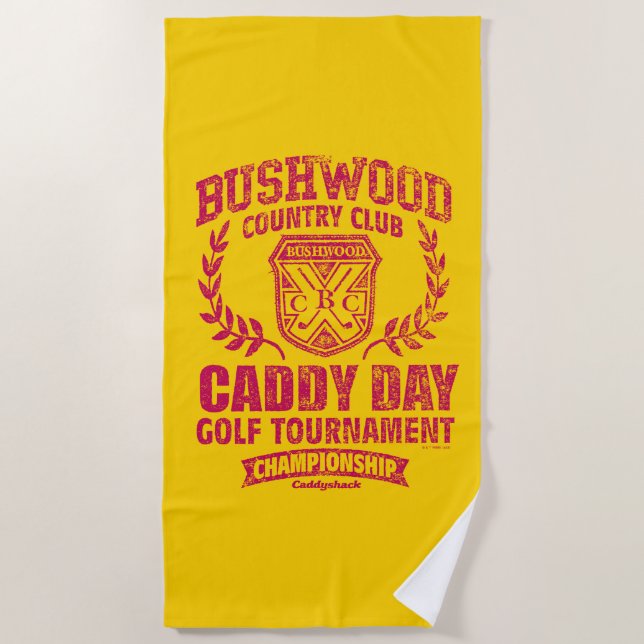 Caddyshack | Bushwood Country Club Caddy Day Golf Beach Towel (Front)