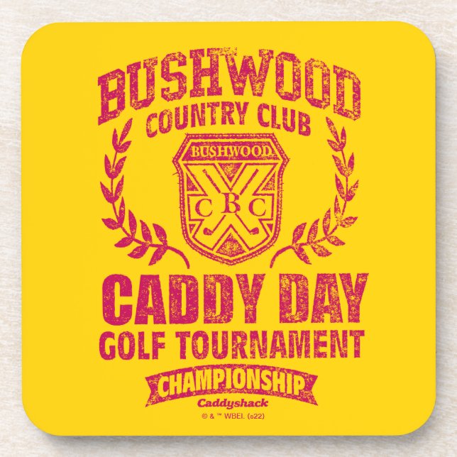 Caddyshack | Bushwood Country Club Caddy Day Golf Beverage Coaster (Front)