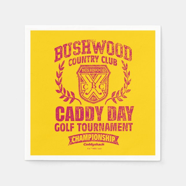 Caddyshack | Bushwood Country Club Caddy Day Golf Napkins (Front)