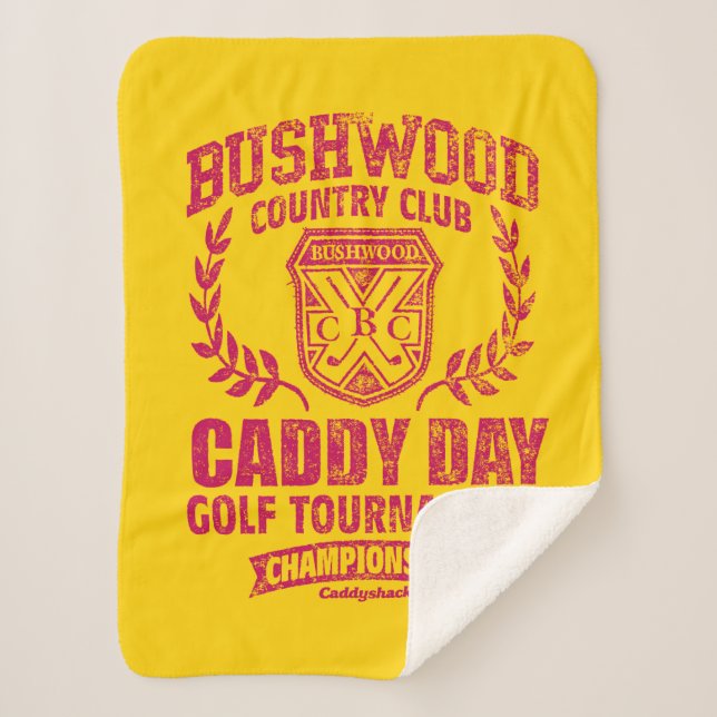Caddyshack | Bushwood Country Club Caddy Day Golf Sherpa Blanket (Front)