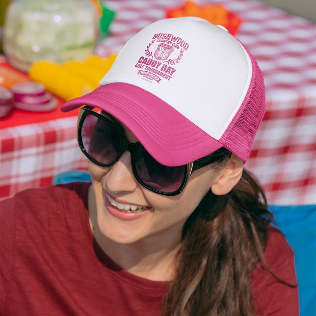 Caddyshack | Bushwood Country Club Caddy Day Golf Trucker Hat (Girl wearing hat)