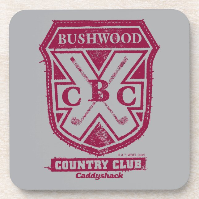 Caddyshack | Bushwood Country Club Crest Beverage Coaster (Front)