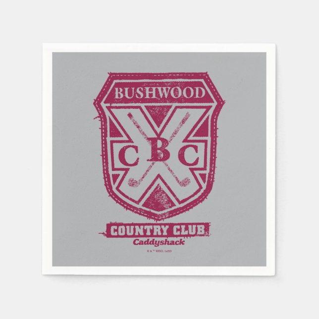 Caddyshack | Bushwood Country Club Crest Napkins (Front)