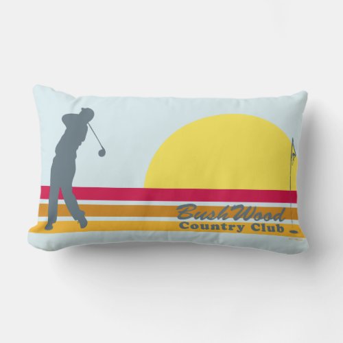 Caddyshack  Bushwood Country Club Sunrise Lumbar Pillow