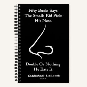 Caddyshack   Fifty Bucks Says Notebook