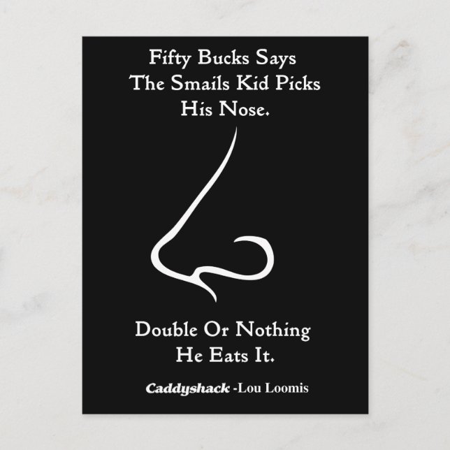 Caddyshack | Fifty Bucks Says Postcard (Front)