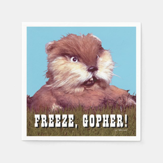Caddyshack | Freeze, Gopher! Napkins (Front)