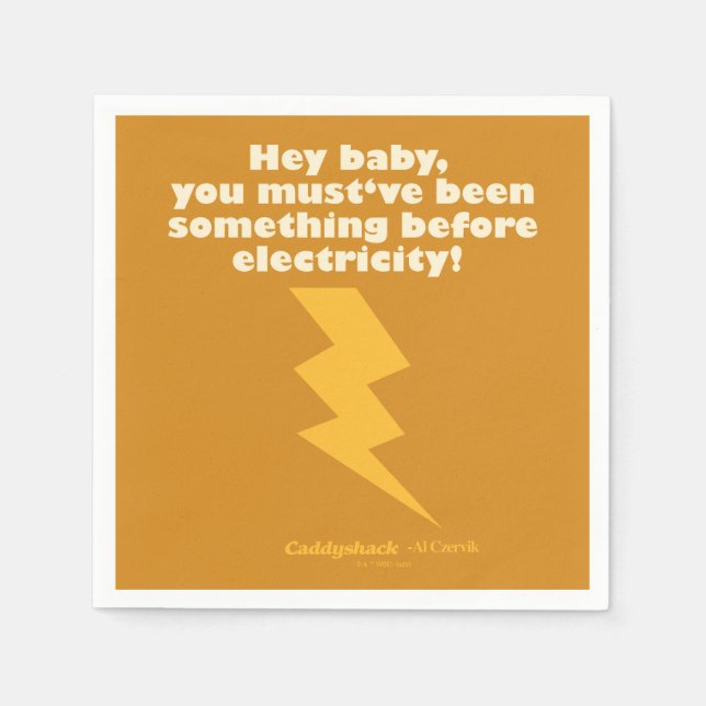 Caddyshack | Hey Baby You Must Have Been Something Napkins (Front)
