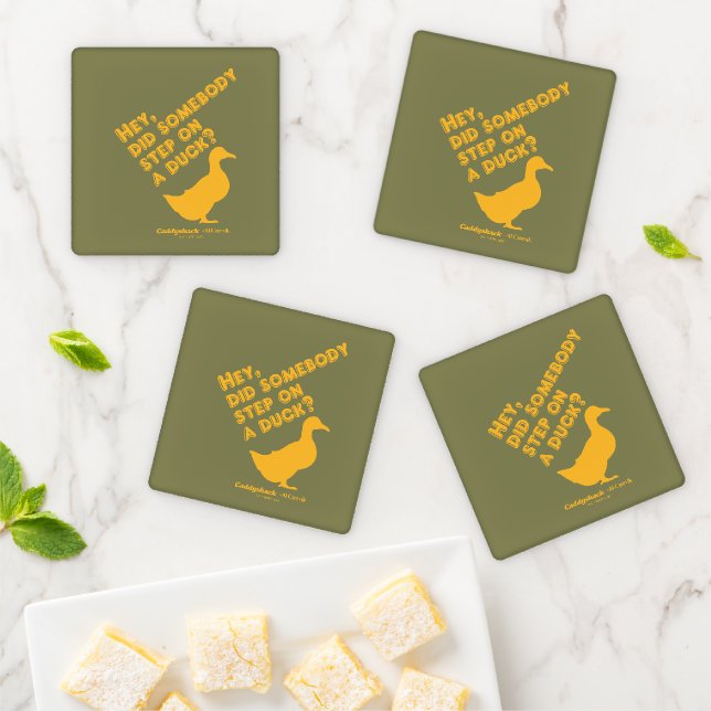 Caddyshack | Hey, Did Someone Step On A Duck? Coaster Set (In Situ)