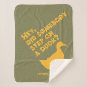 Caddyshack   Hey, Did Someone Step On A Duck? Sherpa Blanket