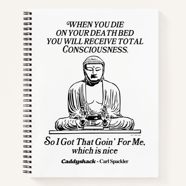 Caddyshack I Got That Going For Me Notebook (Front)