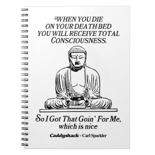 Caddyshack I Got That Going For Me Notebook