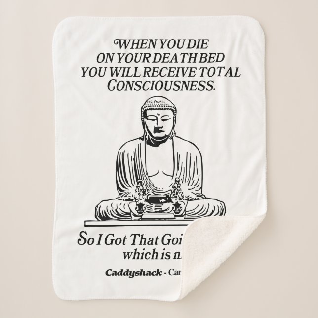 Caddyshack I Got That Going For Me Sherpa Blanket (Front)