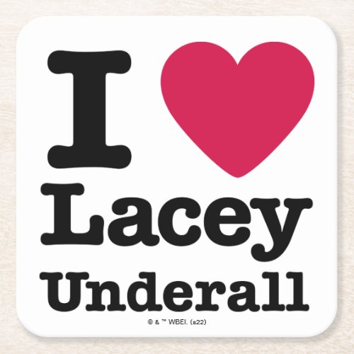 Caddyshack  I Love Lacey Underall Square Paper Coaster