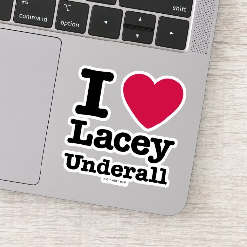 Caddyshack  I Love Lacey Underall Sticker