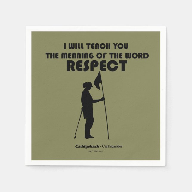 Caddyshack | I Will Teach You The Meaning Of The W Napkins (Front)