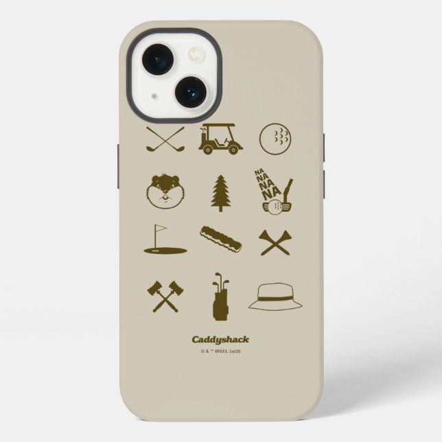 Caddyshack Icons Iphone Case (Back)
