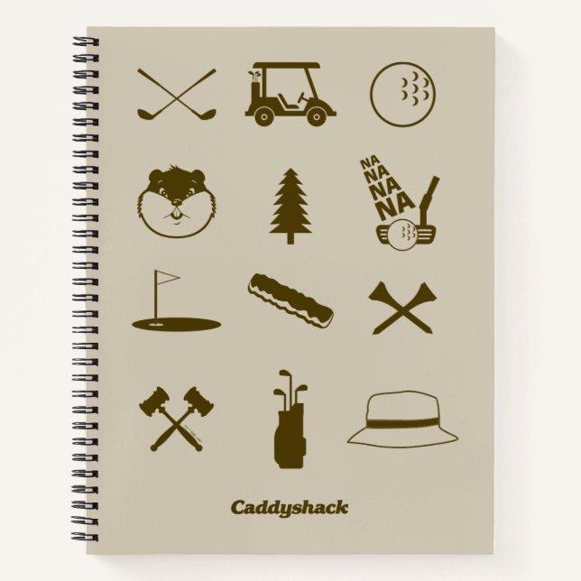Caddyshack Icons Notebook (Front)