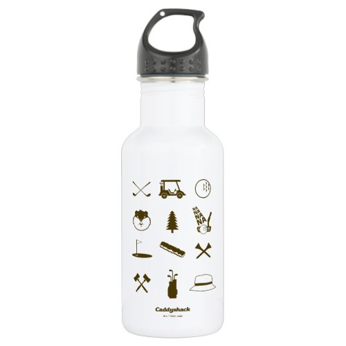 Caddyshack Icons Stainless Steel Water Bottle