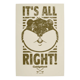 Caddyshack   It's All Right! Metal Print