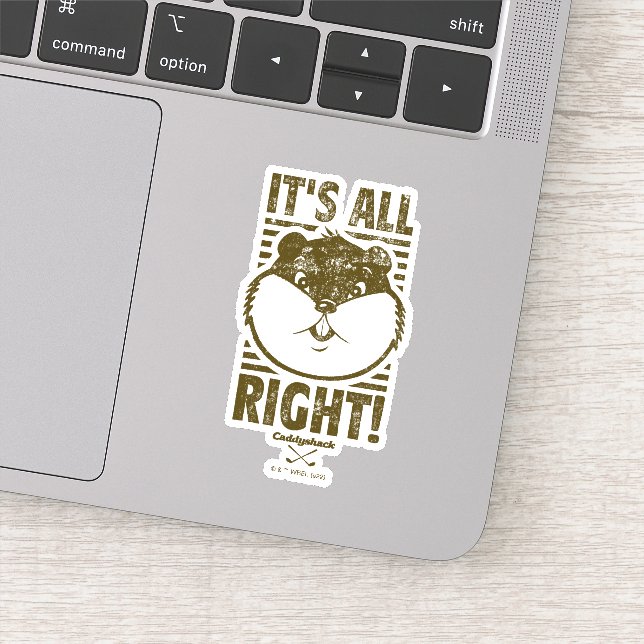 Caddyshack | It's All Right! Sticker (Detail)