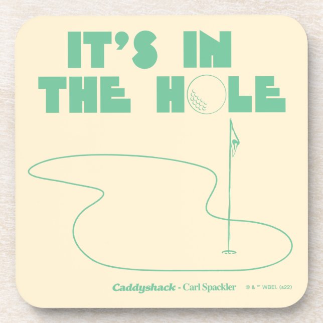 Caddyshack | It's In The Hole Beverage Coaster (Front)