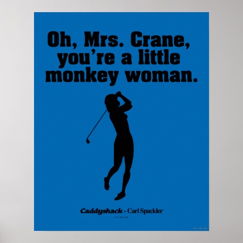 Caddyshack  Oh Mrs Crane Poster