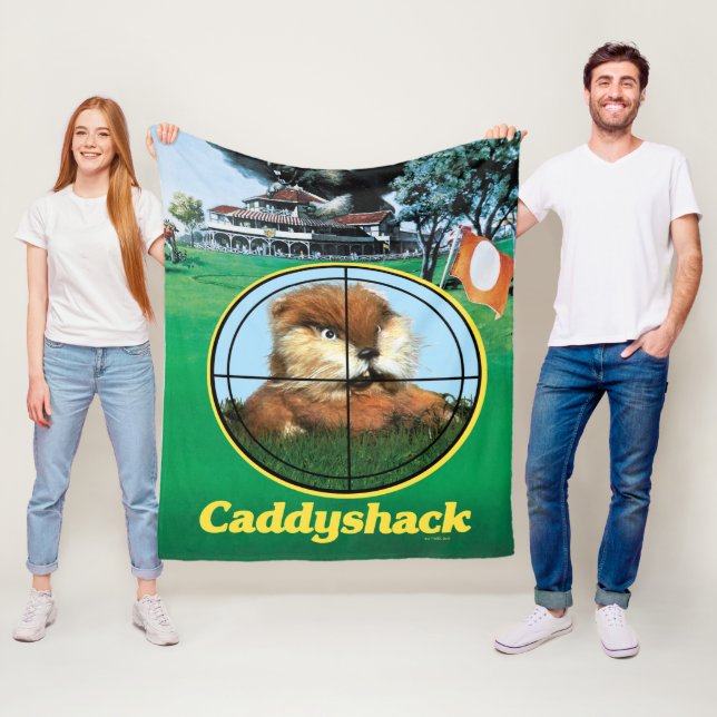 Caddyshack Poster Fleece Blanket (In Situ)