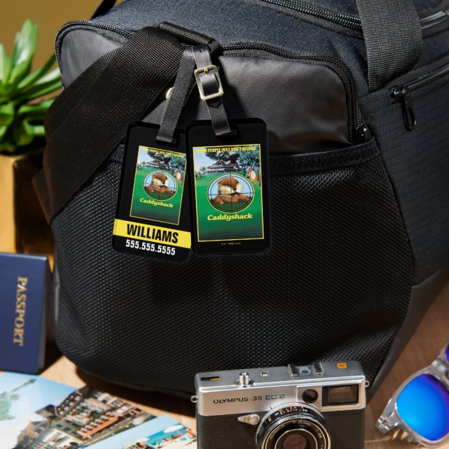Caddyshack Poster Luggage Tag (Front & Back)