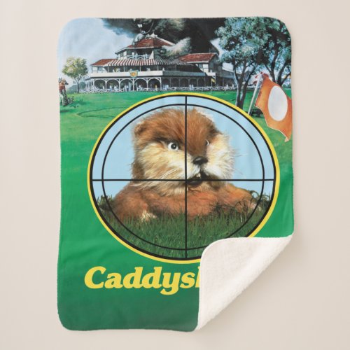 Caddyshack Poster Sherpa Blanket