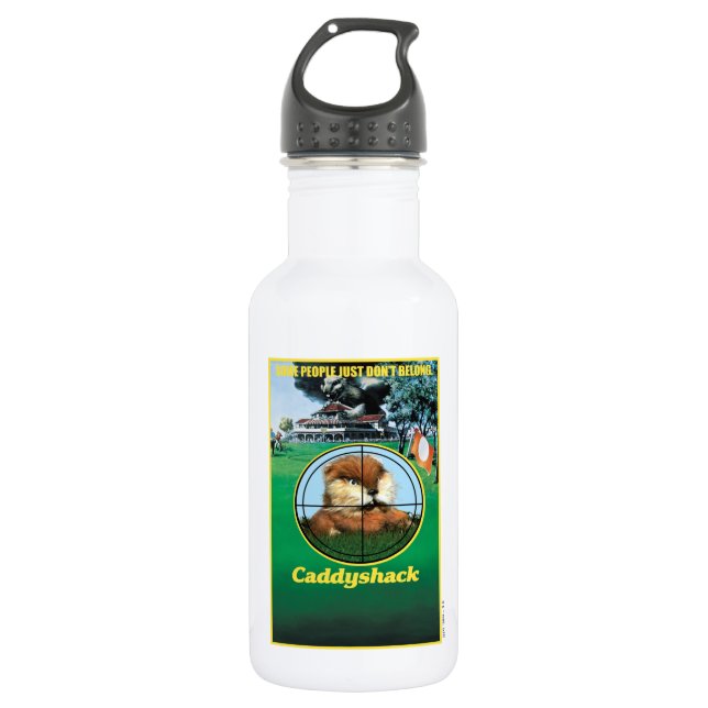 Caddyshack Poster Stainless Steel Water Bottle (Front)