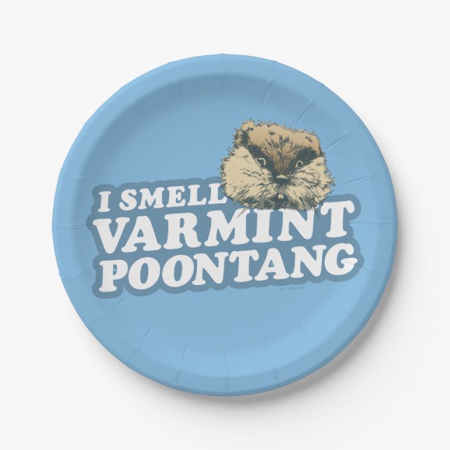 Caddyshack | Smell Varmint Poontang Paper Plates (Front)