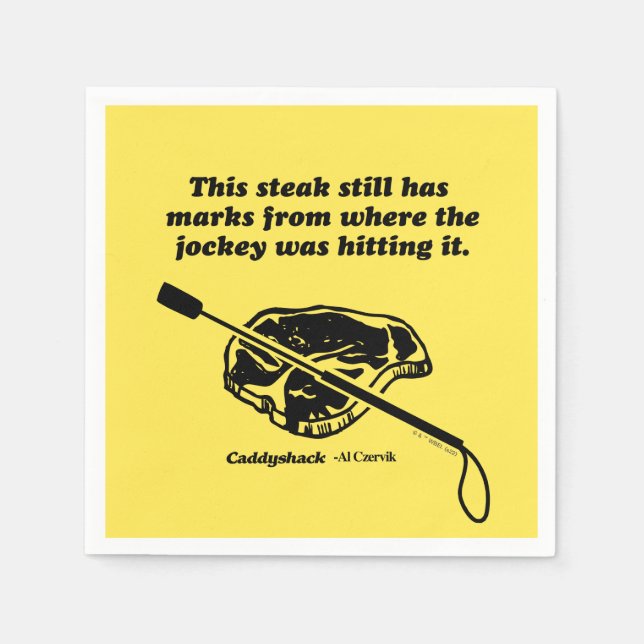 Caddyshack | This Steak Still Has Marks Napkins (Front)