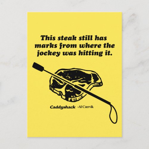Caddyshack  This Steak Still Has Marks Postcard