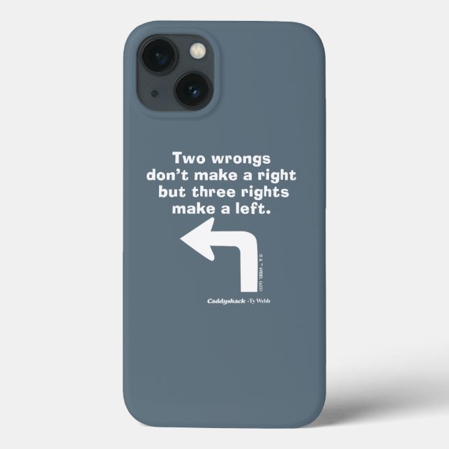 Caddyshack | Two Wrongs Don't Make A Right Case-Mate iPhone Case (Back)