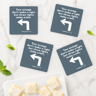 Caddyshack   Two Wrongs Don't Make A Right Coaster Set