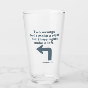 Caddyshack   Two Wrongs Don't Make A Right Glass