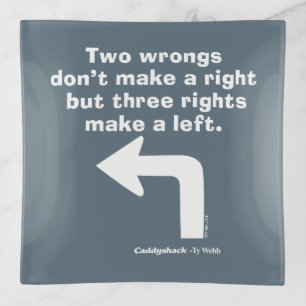Caddyshack   Two Wrongs Don't Make A Right Trinket Tray