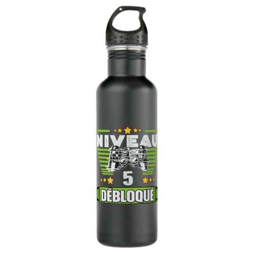 Cadeau 5 ans Anniversaire Gamer Niveau 5 Dbloqu Stainless Steel Water Bottle