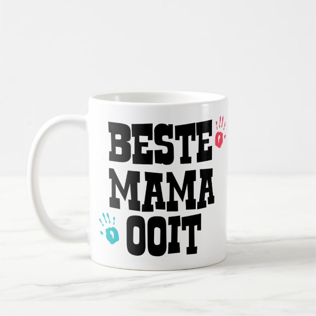 Cadeau mok for Mom with his own photo Coffee Mug (Left)