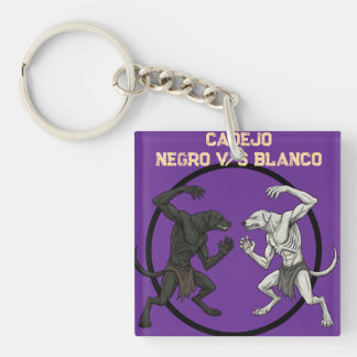 Cadejo Mythic Dog Battle - Dark Fantasy Art Keychain