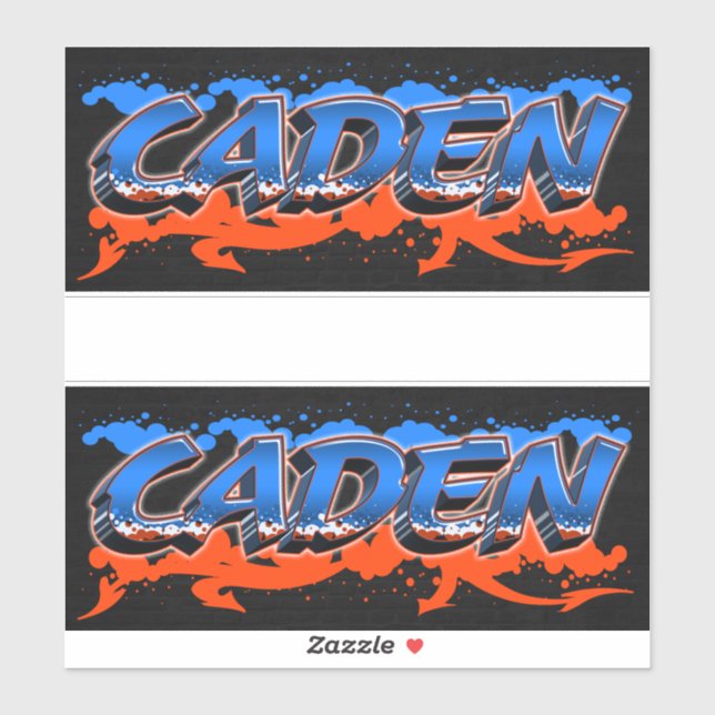 Caden First Name Graffiti Sticker (Sheet)