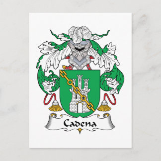 Cadena Family Crest Postcard