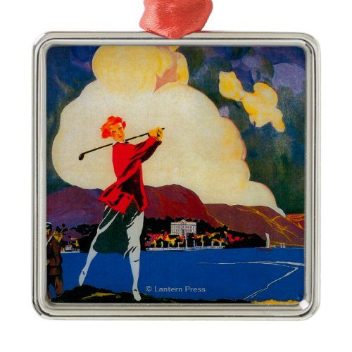 CadenabbiaTremezzo Vintage PosterEurope Metal Ornament