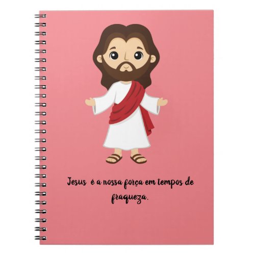 caderno com frases de jesus notebook