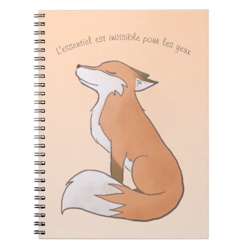 Caderno Raposa Pequeno Prncipe Notebook