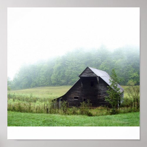 Cades Cove Barn Poster